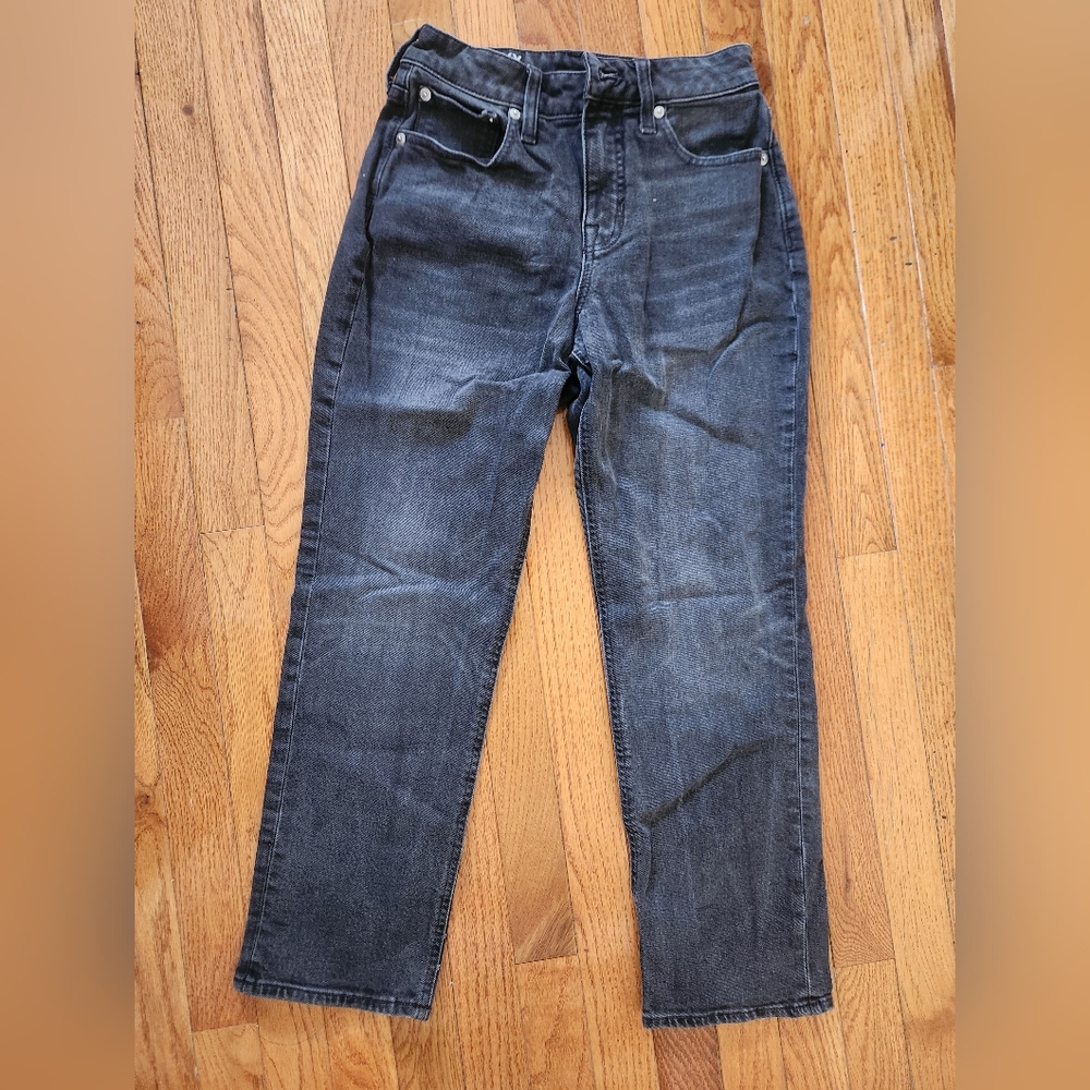 J. Crew Curvy Classic Straight Charcoal Jeans 25P